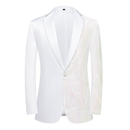 Men's Elegant Sequin Blazer #25062392 - Blazers | White / XS