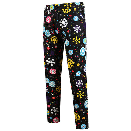 Men's Christmas Print Pants #XK653 - Pants | Multicolour / M