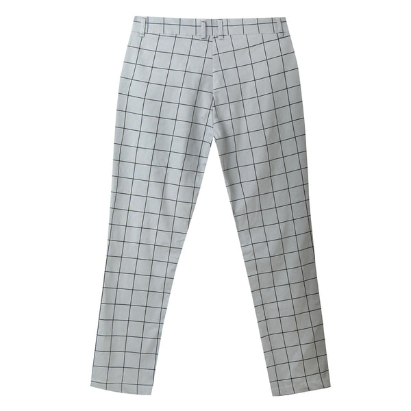Men's Elegant Plaid Pants #XK6001