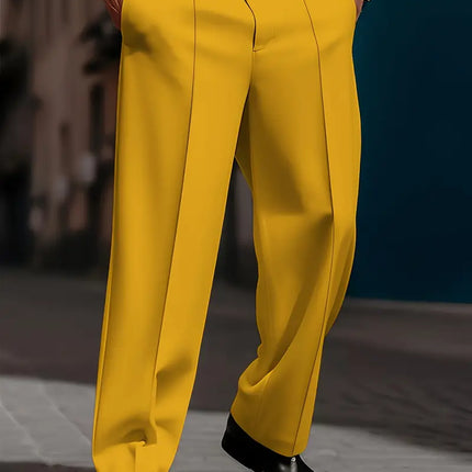 Men's Loose Casual Pants #25061351 - Pants | Yellow / M