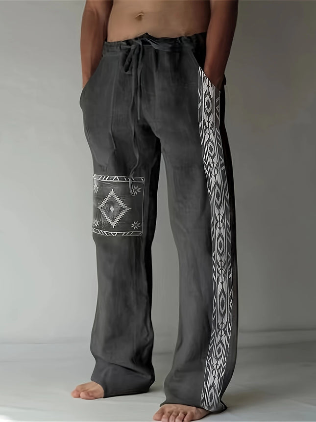 Men's Ethnic Style Pants #25060709 - Pants | Dark Gray / XS