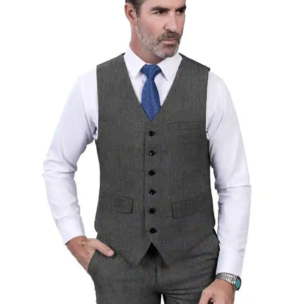 Men's 3pcs Suit #305 - | Brown / XXS