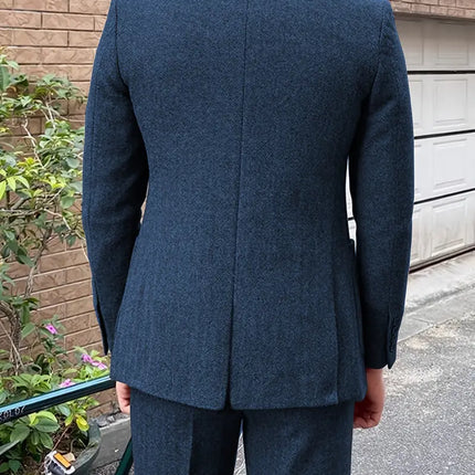 Men's 3pcs suit #309 - | Dark Gray / XXS