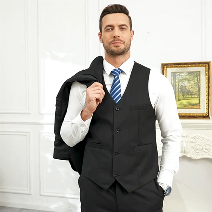 Men's 3pcs Business Suit #25061133 - Suits | Light Grey / XS