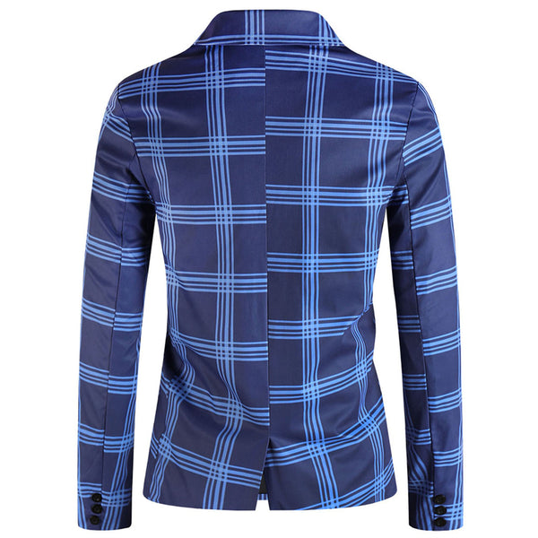 Men's Plaid Blazer #X6201