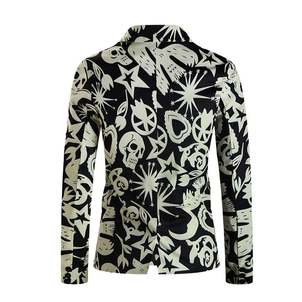 Men's Edgy Printed Blazer #X330