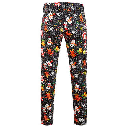 Men's Christmas Print Pants #XK660 - Pants | Multicolour / M
