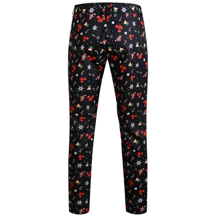 Men's Christmas Printed Pants #XK634 - Pants | Multicolour / M