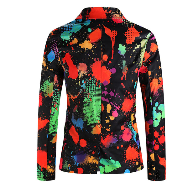 Men’s Paint Print  Blazer #X1205