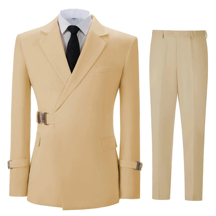 Men's 2pcs Suit #25062498 - Suits | Light Gold / XS