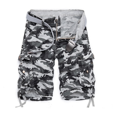 Men's Camouflage Print Shorts #25061238 - Pants | Gray / 28