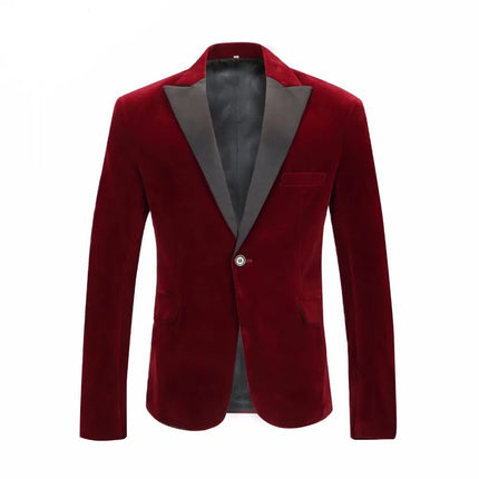 Men's Velvet Blazer  #S8028-1