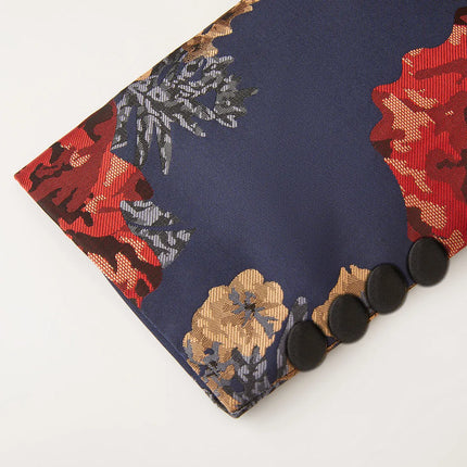 Men's Floral Jacquard Blazer #S8092