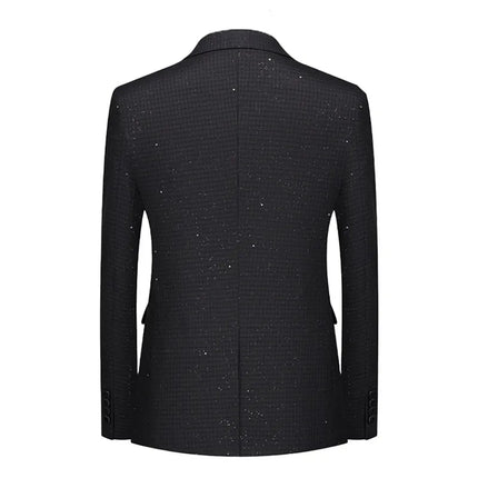 Men's Sparkling Plaid 3-Piece Suit  #S8511