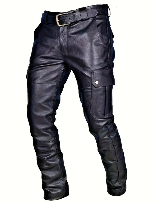 Men's Stylish Black Cargo Pants  #250612200