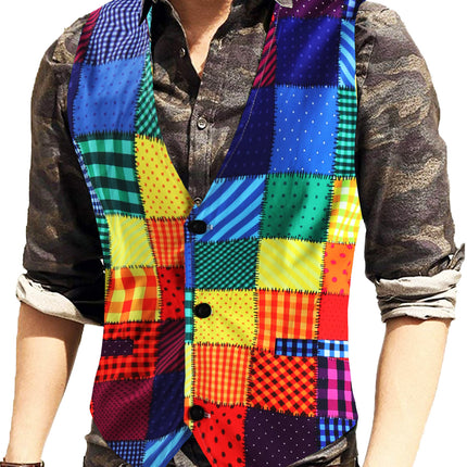 Men's Colorful Vest #MJ - Vests | Color6 / M