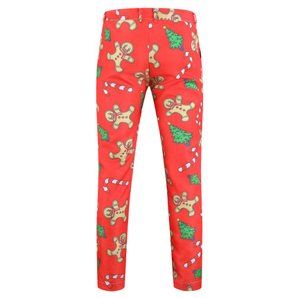 Men's Christmas Printed Pants #XK26 - Pants | Red / M