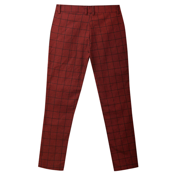 Men's Elegant Plaid Pants #XK6001