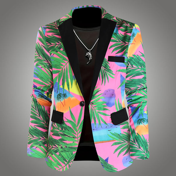 Men High Quality Print Blazers