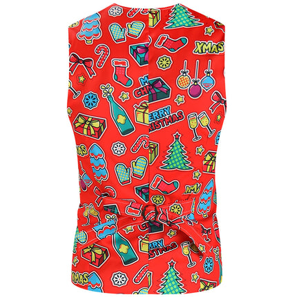 Men's Colorful Printed Vest #MJ636 - Vests | Multicolour / M