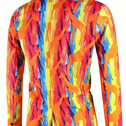 Men's Hawaiian Print Blazer #25061773 - Blazers | Multicolour / M