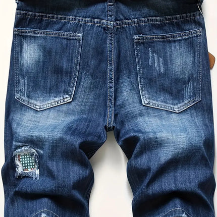 Men's Denim Ripped Shorts #25061237 - | Blue / 30
