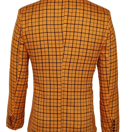 Men's Checkered Blazer #25061129 - Blazers | Yellow Plaid / S