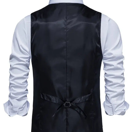 Men's Vintage Plaid Vest #25061128 - Vests | Black / M