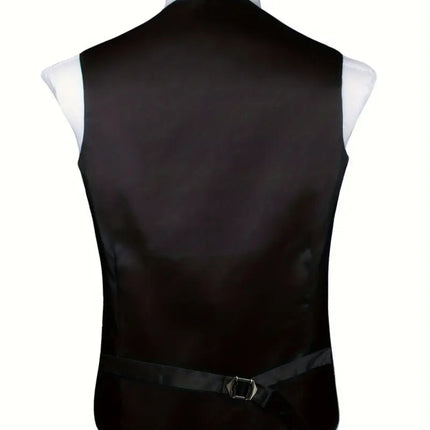 Men's Vest Tie Handkerchief Set #25061020 - Vests | Light Yellow / S