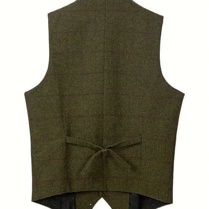 Men's Vintage Blend Vest #25061027 - Vests | Olive Green / XS