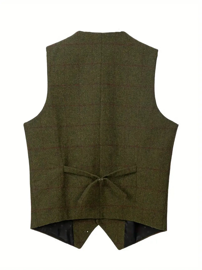 Men's Vintage Blend Vest #25061027 - Vests | Olive Green / XS