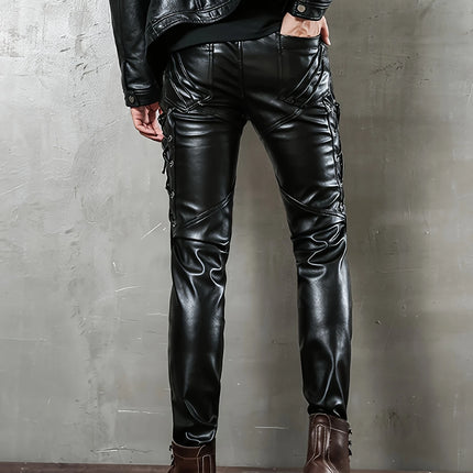Men's Leather Pants #25625012 - Pants | Black / XS