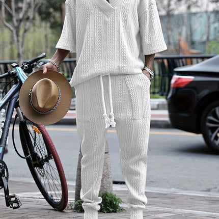 Men's Casual Knitwear Set #25062401 - | White / S