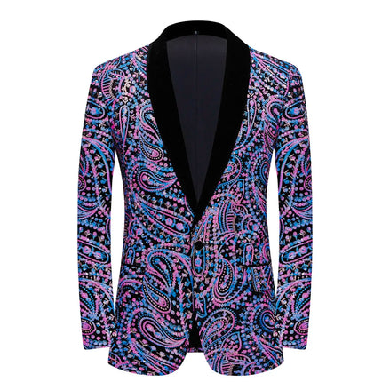 Men's Mystery Pattern Sequins Blazer #S8192