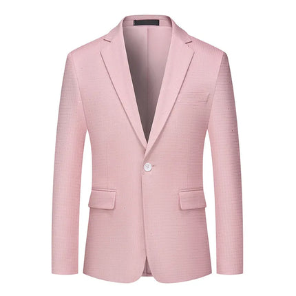 Men's Sparkling Plaid 3-Piece Suit  #S8511