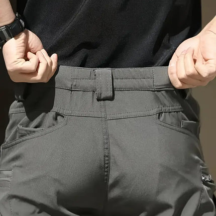 Men's Tactical Pants Multi-Pocket Cargo Work Pants Spring Fall - Pants | Black / S