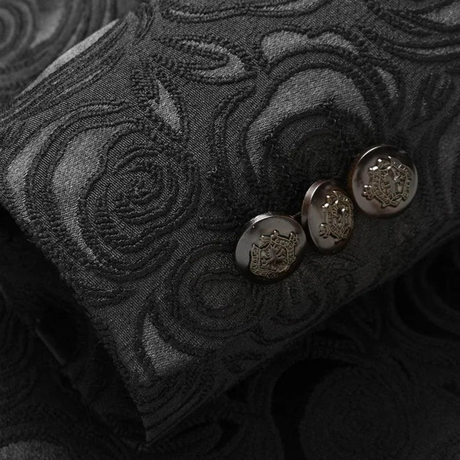 Men's Rose Embroidery Tuxedo  #S8036