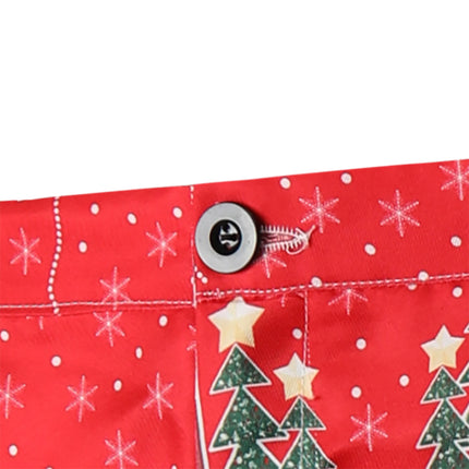 Men's Christmas Printed Vest Suit #2TZMK48 - Suits | Red / M
