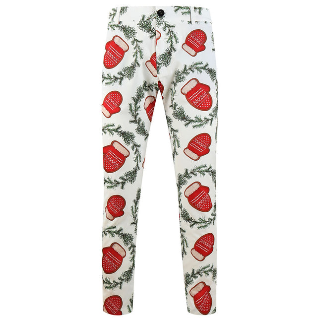 Men's Christmas Gloves Pants #XK651 - Pants | Multicolour / M