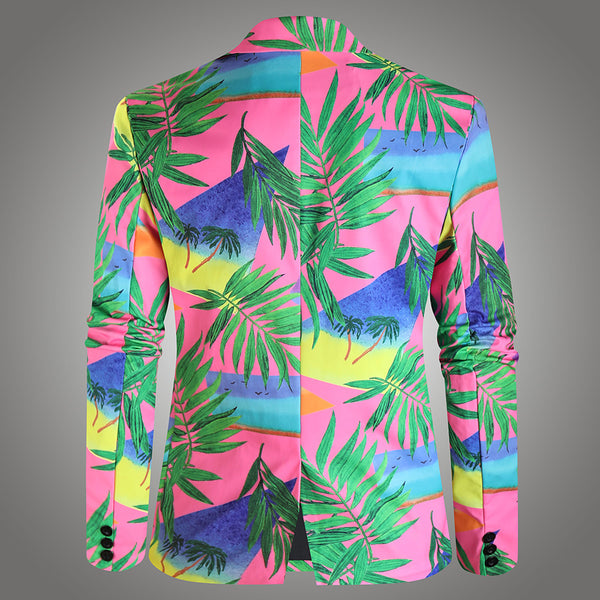 Men High Quality Print Blazers