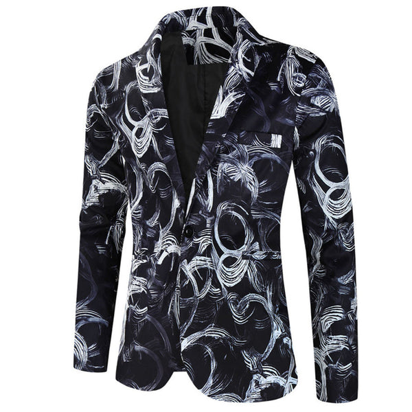 Men's Cool Print Blazer #X319