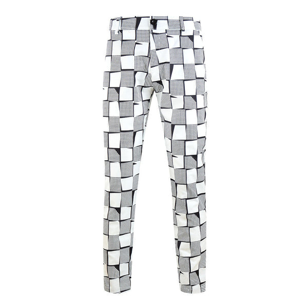 Men's Vintage Style Plaid Pants #XK1116