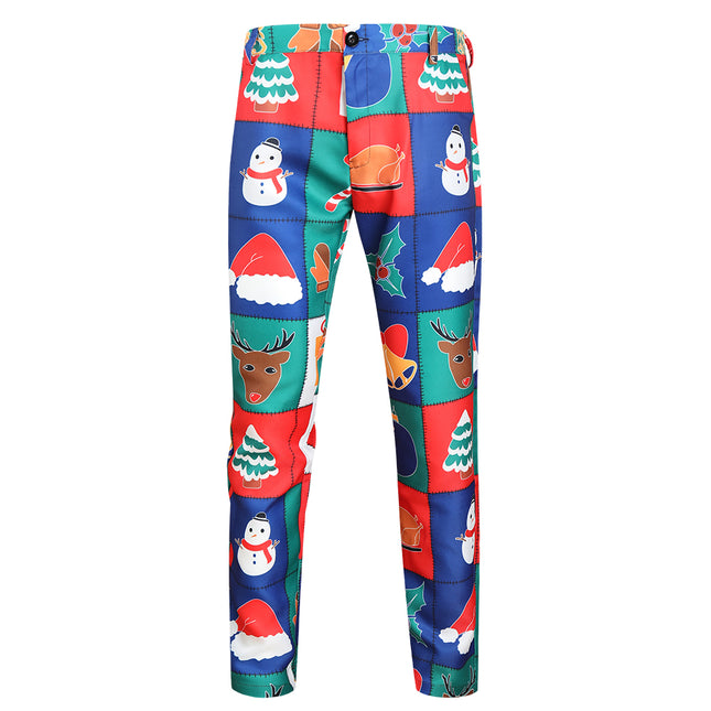 Men's Colorful Christmas Pants #XK33 - Pants | Multicolour / M