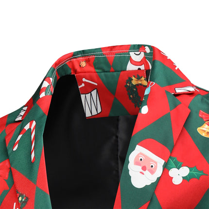 Men's Christmas Printed Suit #2TZ47 - Suits | Multicolour / M