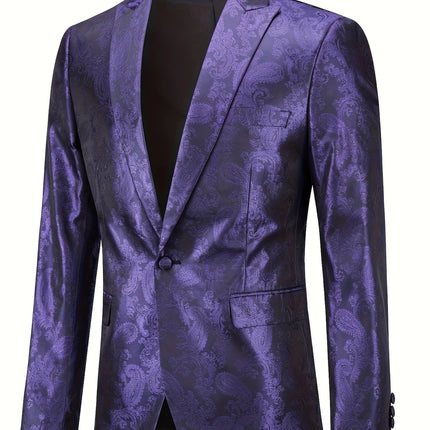 Men's Print Suit #25062395 - Suits | Burgundy / XS