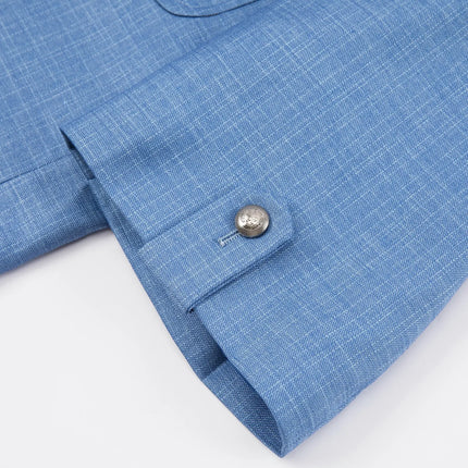 Men's Blue Short Sleeve Suit  #S8638
