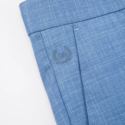 Men's Blue Short Sleeve Suit  #S8638