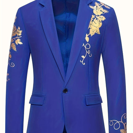 Men's Hot Stamping Blazer #25060706 - Blazers | Blue / M