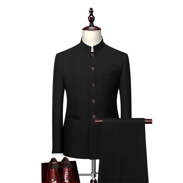 Men's Mandarin Collar Formal Suit  #S8605