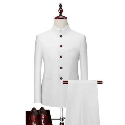 Men's Mandarin Collar Formal Suit  #S8605